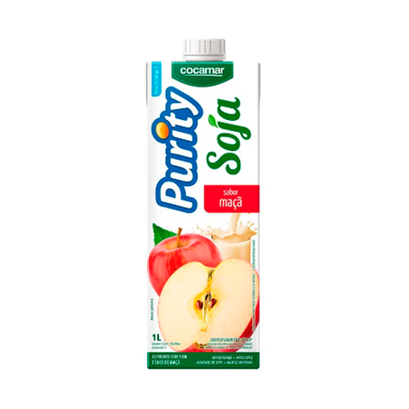 Bebida de Soja Purity Maçã Caixa 1L