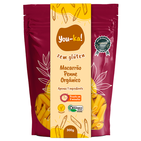 Macarrão You-Ka! Penne Sem Glúten Orgânico 300g