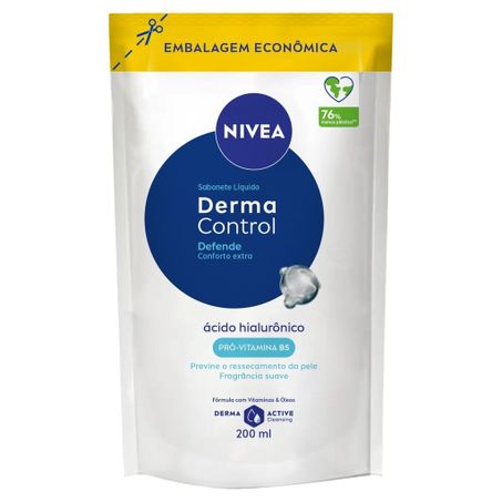 SABONETE LÍQUIDO NIVEA DERMA CONTROL DEFENDE REFIL 200ML