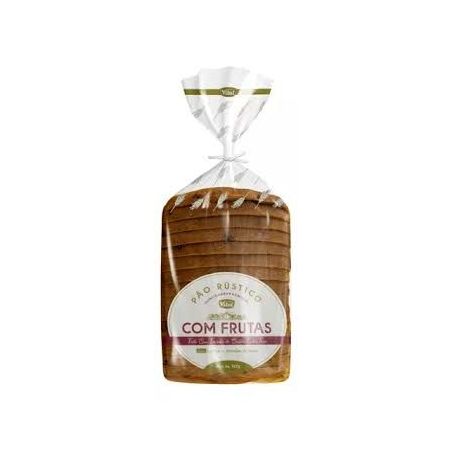 PAO RUSTICO VITAL 500G C/FRUTAS