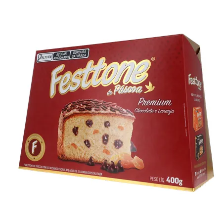 Panettone de Páscoa Festtone Chocolate e Laranja Cristalizada 400G 360-21