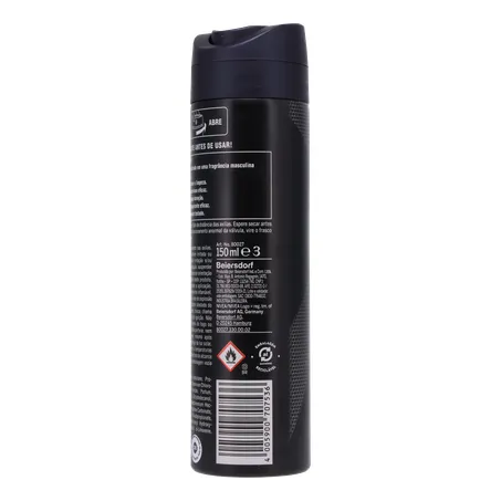DESOD.NIVEA AERO 150ML DEEP CARVAO ATIVO MASC 360-23