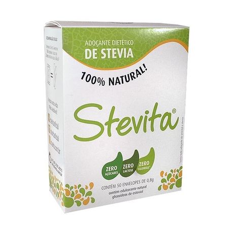 Adoçante stevita natural 50 envelopes de 6g
