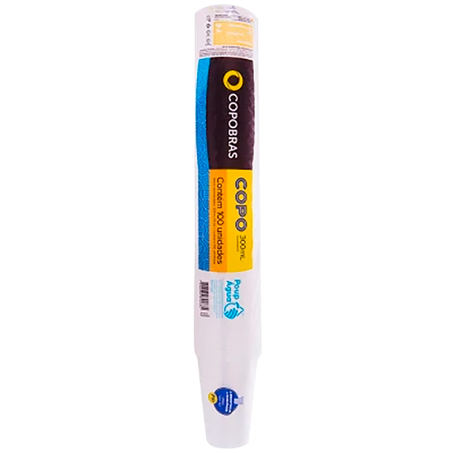 Copo plastico copobras 300ml c/100