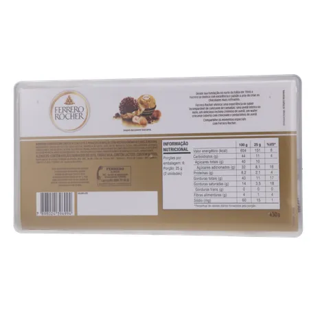 Chocolate Ferrero Rocher com 12 Unidades 150G 360-19