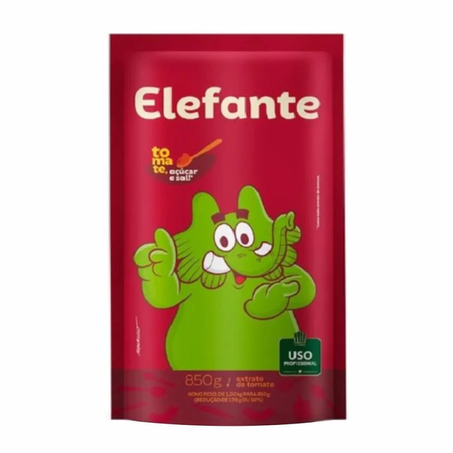 Extrato de tomate elefante 850g sache .
