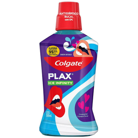 ENXAGUANTE BUCAL COLGATE PLAX ICE INFINITY 500ML