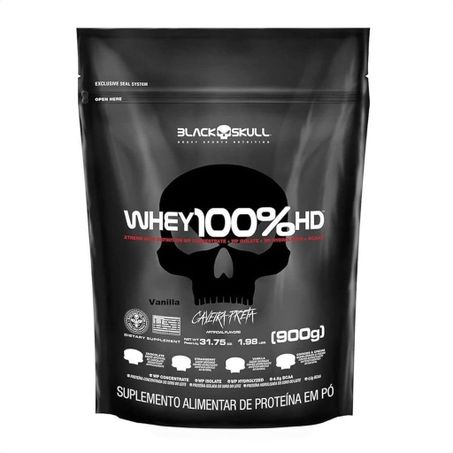 Whey Black Skull 100 Hd 900g Baunilha