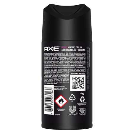 Antitranspirante Aerossol Axe Marine 152ml 360-4