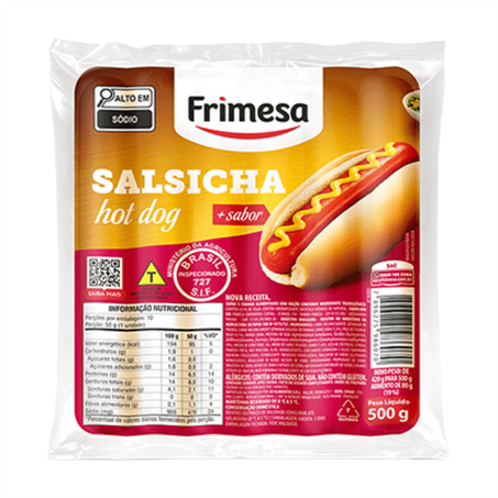 Salsicha Frimesa 500g Hotdog