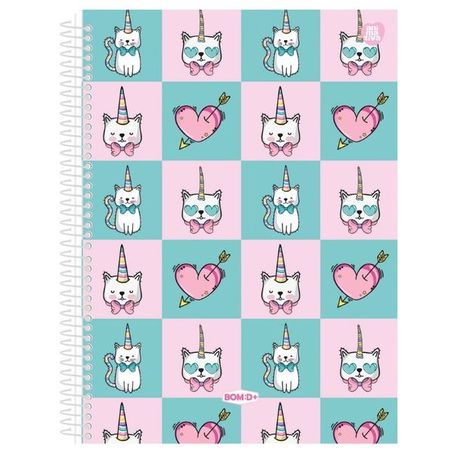 Caderno bom de mais 80f feminino