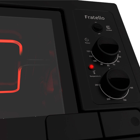 Forno Elétrico Mueller Fratello 44L 220v Preto Fosco 360-1