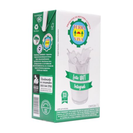 Leite UHT Integral Terra Viva Caixa 1lt 360-54