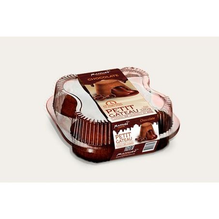 Petit gateau raffinée 320g sabor chocolate