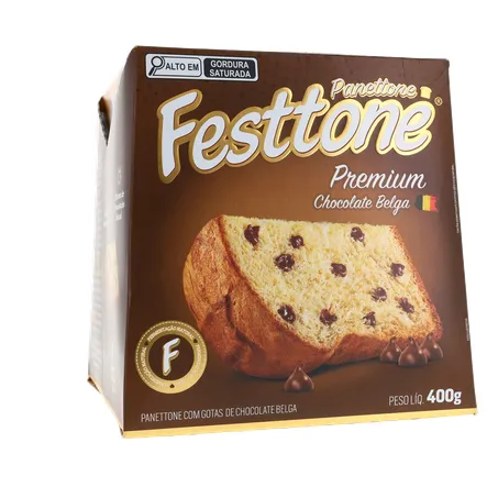 Panettone Festtone Premium Chocolate Belga 400g 360-34