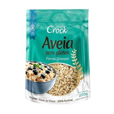 AVEIA SEM GLUTEN  GROSSA 200G CEREAL CROCK