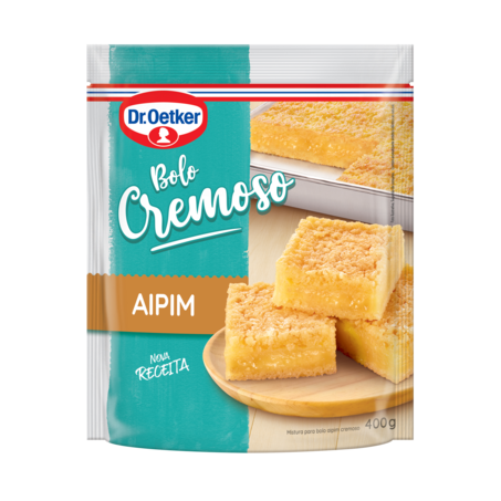 Mistura para bolo cremoso de aipim dr.oetker pacote 400g
