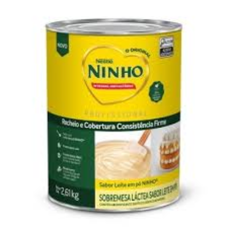 Linha profissional nestle ninho sobremesa sabor leite em po lata 2,61kg