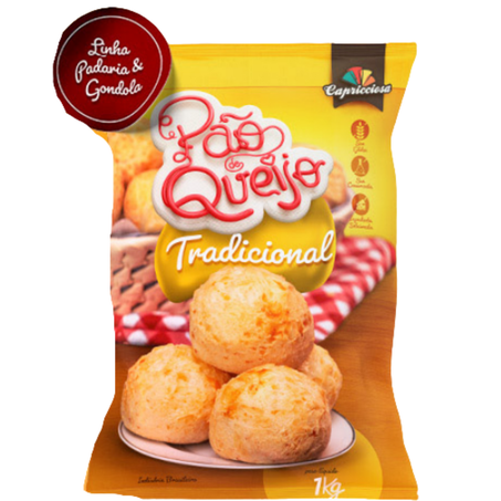 Pao de queijo capricciosa 1kg cong trad (bola 100g)