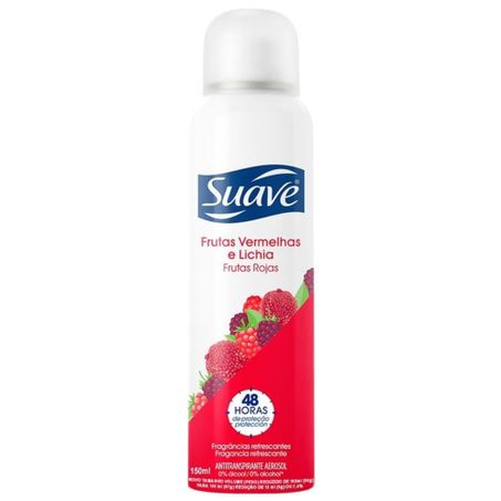 DESODORANTE ANTITRANSPIRANTE AEROSOL FRUTAS VERMELHAS E LICHIA SUAVE 87G