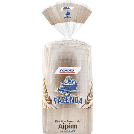 Pão da Fazenda Condor 600g - Aipim