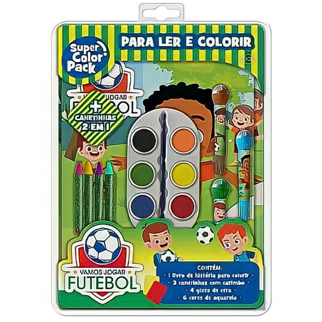 Livro infantil super color pack vamos jo