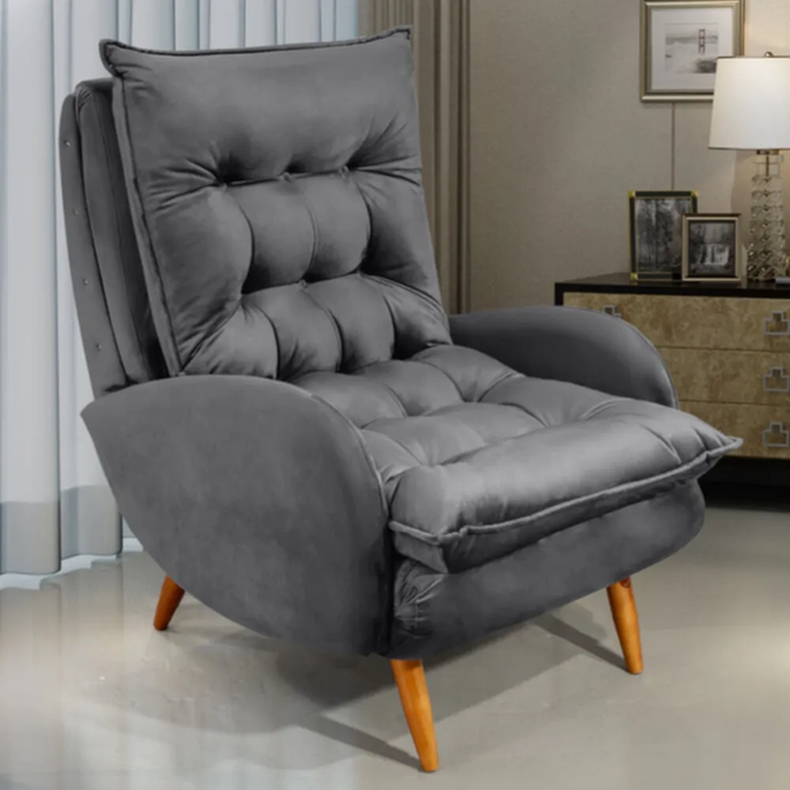 OLM POLTRONA VICENZA VELUDO GRAFITE 05