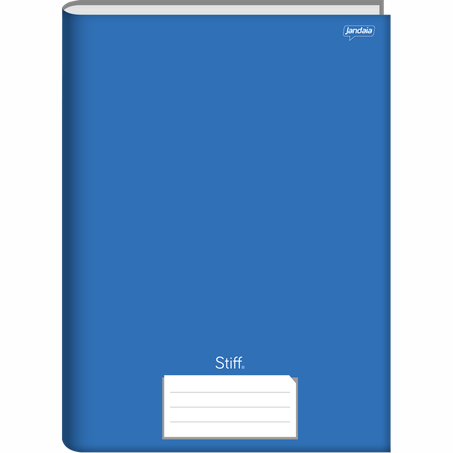 CADERNO BROCHURA GRANDE CAPA DURA JANDAIA STIFF BLUE 1 MATÉRIA C/96 FOLHAS