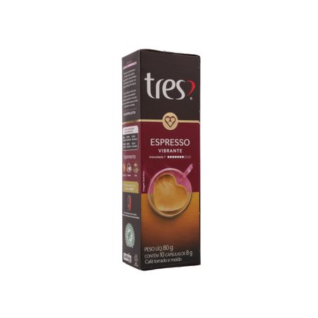 Cápsula 3 Corações Espresso Vibrant C/10 80g 360-26
