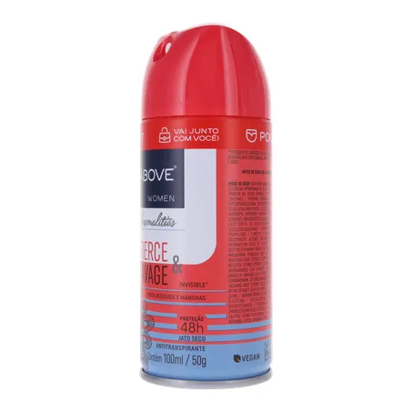 Desodorante above fierce & savage feminimo aerossol 100ml 360-5