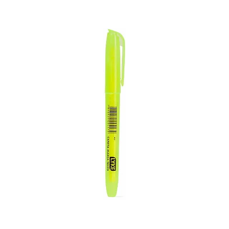 CANETA MARCA TEXTO AMARELA NEON LYKE