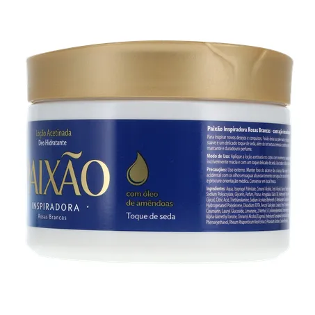 LOÇÃO HIDRATANTE PAIXÃO ACETINADA INSPIRADORA ROSAS BRANCAS 300G 360-5