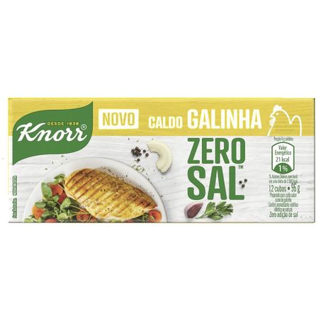 Caldo knorr 96g galinha zero sal