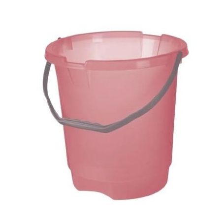Balde plasvale rosa transparente 11l