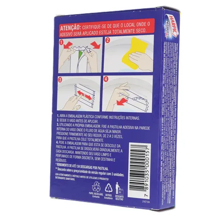 Pastilha adesiva harpic pinho com 5 360-22