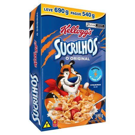 Cereal Matinal Original Kelloggs Sucrilhos Caixa Leve 690g Pague 540g