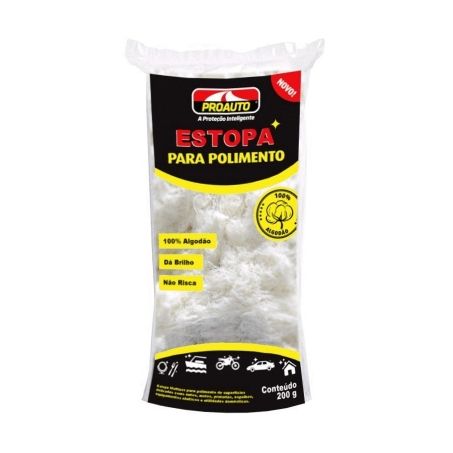 Estopa p/polimento proauto 200g
