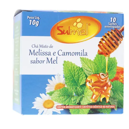 Cha sulmel melissa camomila mel 10g 360-17