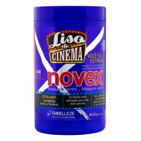 Creme Tratamento Novex Liso De Cinema 400g 
 