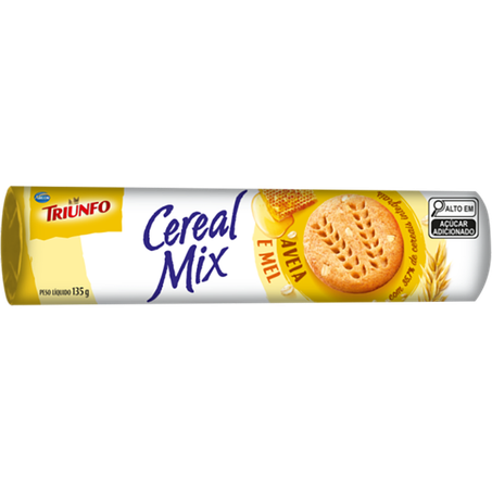 BISCOITO ARCOR CEREAL MIX AVEIA/MEL 135G
