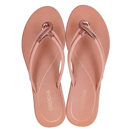 CHINELO GRENDENE BH075 37 GENDHA AMOR EM F NUDE MÉDIO