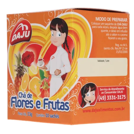 Cha daju flores e frutas 10sc 360-5