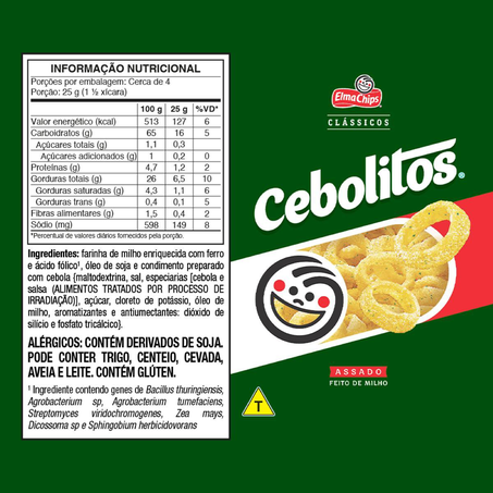 Salgadinho Cebolitos Clássicos 91g 360-2