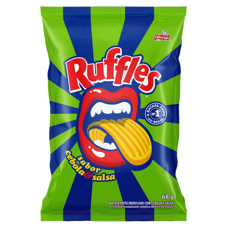 SALG E CHIPS RUFF CEB E SALSA 68G