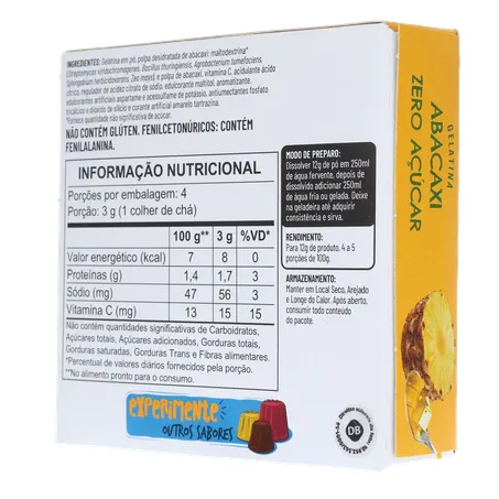 Gelatina apti abacaxi zero 12g 360-22