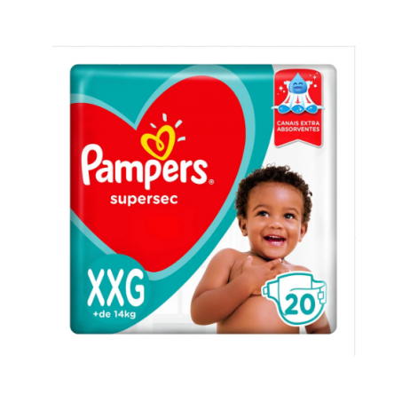 Fralda pampers basica supersec xxg c/30un
