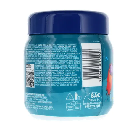 GEL FIXADOR INFANTIL TRÁ LÁ LÁ KIDS MEGA FIXAÇÃO POTE 250G 360-20