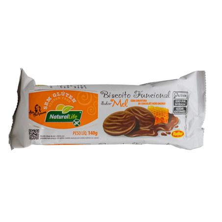 BISCOITO FUNCIONAL MEL COM CHOCOLATE 140G