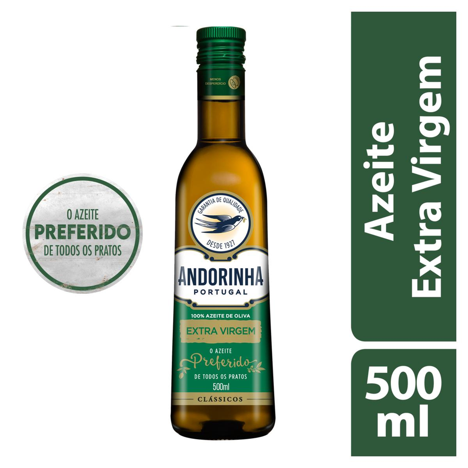 Azeite de Oliva Português Andorinha 500ml - Extravirgem - Vidro
