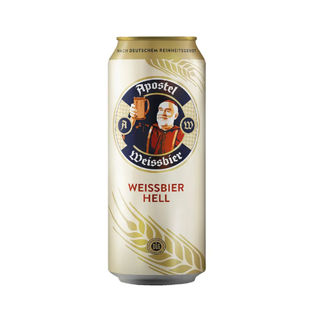 CERVEJA WEISSBIER HELL APOSTEL LT 500ML